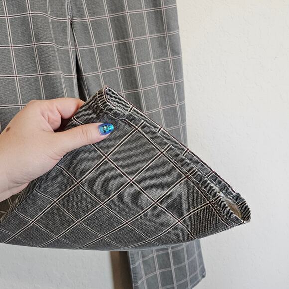 Frame Le Crop Mini Boot Jeans Window Pane Plaid Women's 29 Academia Fall - Picture 4 of 12
